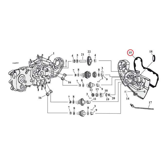 Cometic, gasket cam cover. .060" AFM | Lieferumfang: Nur ein Teil des abgebildeten Artikels.