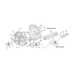 Cometic o-ring, cyl. head / oil pump body / crankcase | Lieferumfang: Nur ein Teil des abgebildeten Artikels.