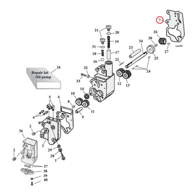 Cometic, oil pump bocy to cover gasket. Fiber | Lieferumfang: Nur ein Teil des abgebildeten Artikels.