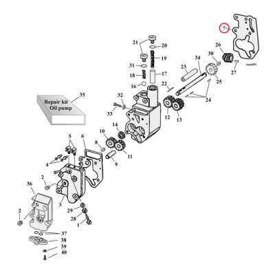 Cometic, oil pump body to case gasket. .010" fiber | Lieferumfang: Nur ein Teil des abgebildeten Artikels.