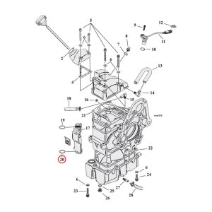 Cometic o-ring, transm. dipstick cover. Lower | Lieferumfang: Nur ein Teil des abgebildeten Artikels.