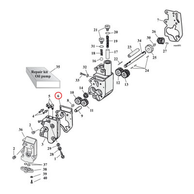 Cometic, oil pump body to cover gasket. .010" Fiber | Lieferumfang: Nur ein Teil des abgebildeten Artikels.