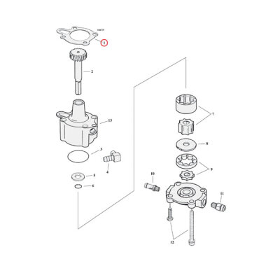 Cometic, oil pump body to case gasket. Fiber | Lieferumfang: Nur ein Teil des abgebildeten Artikels.