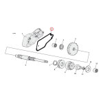 Cometic, gasket starter shaft housing. .031" fiber |...
