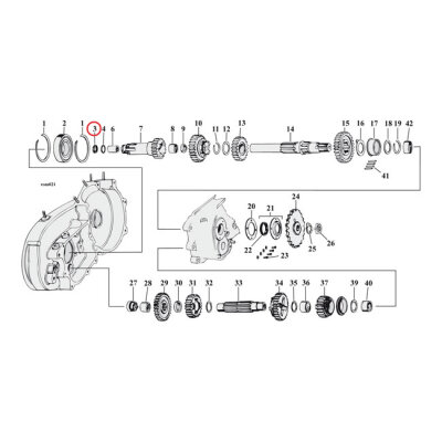 Cometic, oil seal clutch gear XL | Lieferumfang: Nur ein Teil des abgebildeten Artikels.