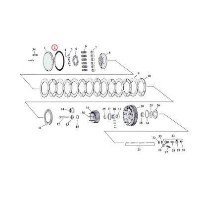 Cometic, gasket derby cover. Fiber | Lieferumfang: Nur ein Teil des abgebildeten Artikels.