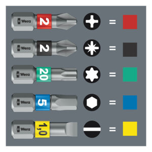 Wera 1/4" bit for Pozidriv screws Impaktor PZ3 | Lieferumfang: Nur ein Teil des abgebildeten Artikels.