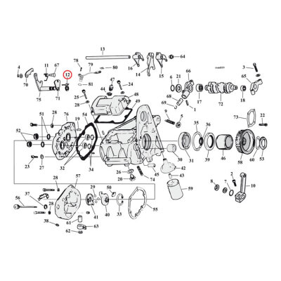 SPRING, SHIFTER SHAFT | Lieferumfang: Nur ein Teil des abgebildeten Artikels.