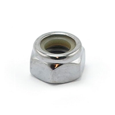 Colony M5 x 0.80 Nylon insert lock nuts. Chrome | Lieferumfang: Nur ein Teil des abgebildeten Artikels.