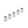 Colony 1/2 x 1/8 chrome spacers | Lieferumfang: Nur ein Teil des abgebildeten Artikels.