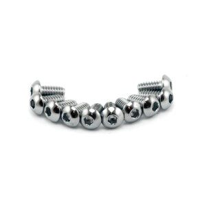 Colony 3/8-24 x 1-1/4 button head allen bolts chrome | Lieferumfang: Nur ein Teil des abgebildeten Artikels.