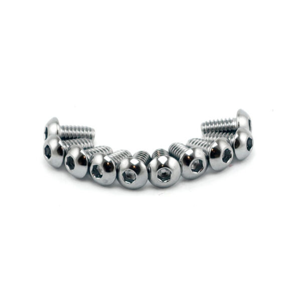Colony 3/8-16 x 2-1/4 button head allen bolts chrome | Lieferumfang: Nur ein Teil des abgebildeten Artikels.