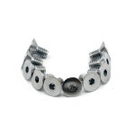 Colony 5/16-24 x 1-1/2 flat head allen bolts chrome | Lieferumfang: Nur ein Teil des abgebildeten Artikels.