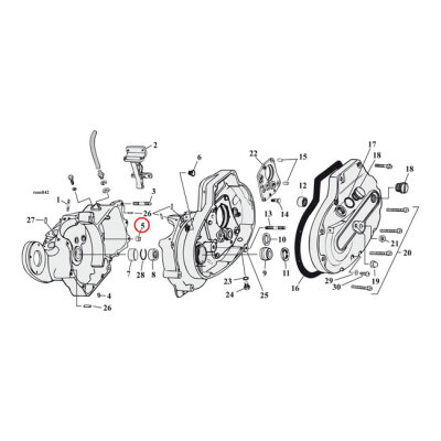 Bushing, shifter shaft | Lieferumfang: Nur ein Teil des abgebildeten Artikels.