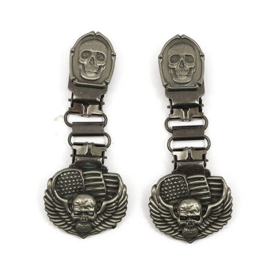 Ryder Front clips Bones/Skull | Lieferumfang: Nur ein Teil des abgebildeten Artikels.