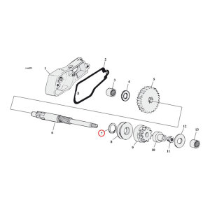 Retaining ring, starter shaft | Lieferumfang: Nur ein Teil des abgebildeten Artikels.