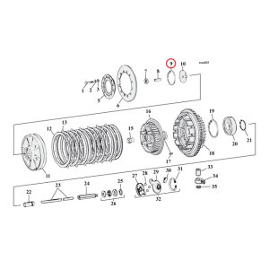 RETAINING RING, CLUTCH ADJ. PLATE | Lieferumfang: Nur ein...