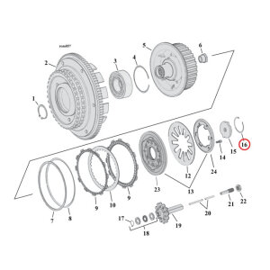 Retaining ring, clutch adjuster plate | Lieferumfang: Nur...