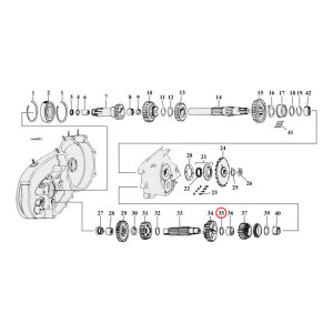 Thrust washer, 1st gear countershaft .035" |...