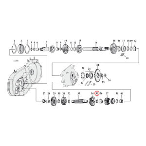 Thrust washer, 1st gear countershaft .050" |...