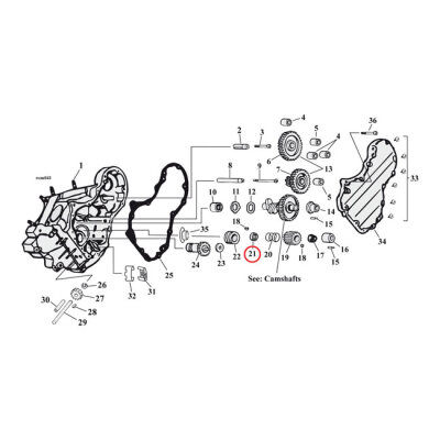 Thrust washer, pinion shaft bearing | Lieferumfang: Nur ein Teil des abgebildeten Artikels.