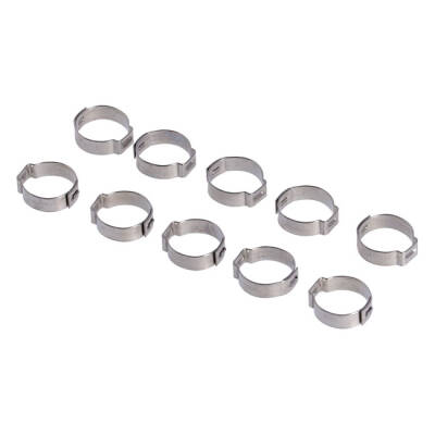 Crimp hose clamp, 3/4 (19.05mm) ID. Stainless | Lieferumfang: Nur ein Teil des abgebildeten Artikels.