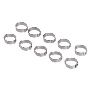 Crimp hose clamp, 3/4 (19.05mm) ID. Stainless |...
