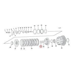 Retaining ring, clutch hub bearing | Lieferumfang: Nur...