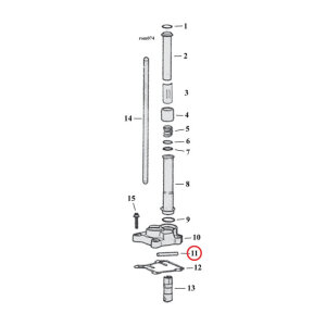 S&S, Anti rotation pin hydraulic tappet assembly | Lieferumfang: Nur ein Teil des abgebildeten Artikels.