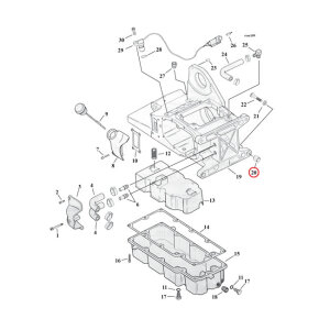 Dowel pin, transmission & crankcase | Lieferumfang: Nur ein Teil des abgebildeten Artikels.