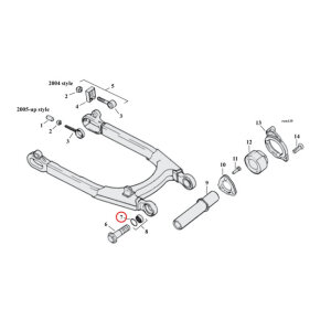 Retaining ring, swingarm bearing | Lieferumfang: Nur ein...