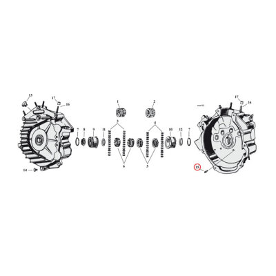 SCREW, RIGHT CRANKCASE BUSHING | Lieferumfang: Nur ein Teil des abgebildeten Artikels.
