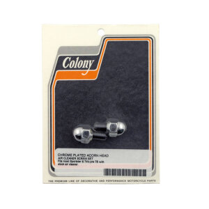 Colony, 54-78 air cleaner screws. Chrome acorn | Lieferumfang: Nur ein Teil des abgebildeten Artikels.