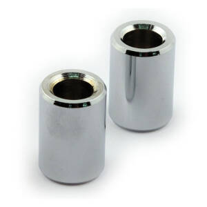 Chris, turn signal spacers 1" (25.4mm) long. Chrome | Lieferumfang: Nur ein Teil des abgebildeten Artikels.