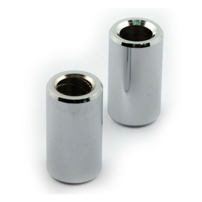 Chris, turn signal spacers 1-1/4" (31.8mm) long. Chrome | Lieferumfang: Nur ein Teil des abgebildeten Artikels.