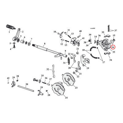 Thrust washer, shifter cam | Lieferumfang: Nur ein Teil des abgebildeten Artikels.