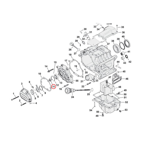 GW hex nut, mainshaft & countershaft | Lieferumfang: Nur ein Teil des abgebildeten Artikels.