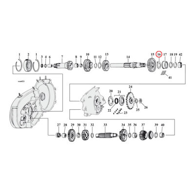 Thrust washer, transmission mainshaft, right side .126" | Lieferumfang: Nur ein Teil des abgebildeten Artikels.