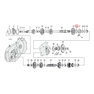 Thrust washer, transmission mainshaft, right side .0795" | Lieferumfang: Nur ein Teil des abgebildeten Artikels.