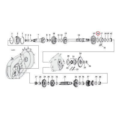 Thrust washer, transmission mainshaft, right side .0725" | Lieferumfang: Nur ein Teil des abgebildeten Artikels.