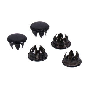 GW push-in plugs 5/16", gloss black | Lieferumfang:...