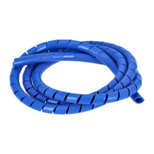 Spiral wrap, wiring loom. 1/2" dia. Blue |...
