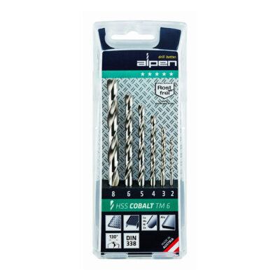 Alpen, HSS Cobalt drill size 6 pieces | Lieferumfang: Nur ein Teil des abgebildeten Artikels.