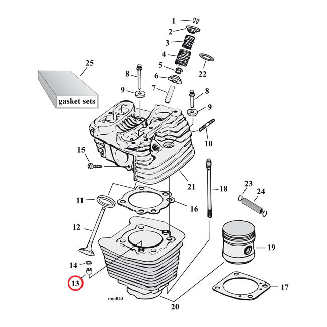 DOWEL PIN, CYLINDER/TRANSM. TRAP DOOR | Lieferumfang: Nur ein Teil des abgebildeten Artikels.