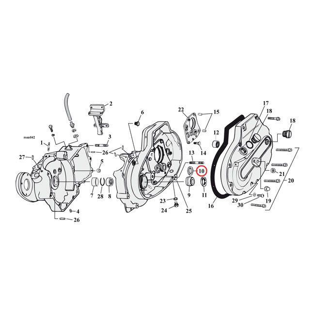Sprocket shaft bearing spacer shim .104" | Lieferumfang: Nur ein Teil des abgebildeten Artikels.