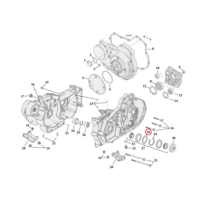 Sprocket shaft bearing spacer shim .104" | Lieferumfang: Nur ein Teil des abgebildeten Artikels.