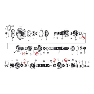 Thrust washer, transmission | Lieferumfang: Nur ein Teil des abgebildeten Artikels.