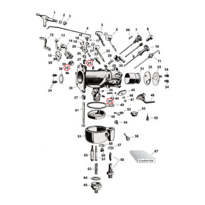 Plug screw, idle passage | Lieferumfang: Nur ein Teil des abgebildeten Artikels.