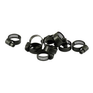 Jagg, 3/8" oil hose clamp, black | Lieferumfang: Nur ein Teil des abgebildeten Artikels.