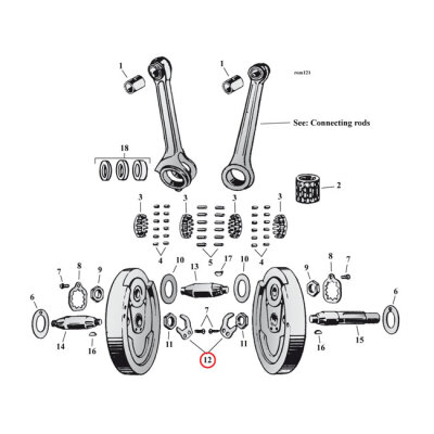 Lockwasher,pinion/sprocket shaft | Lieferumfang: Nur ein Teil des abgebildeten Artikels.